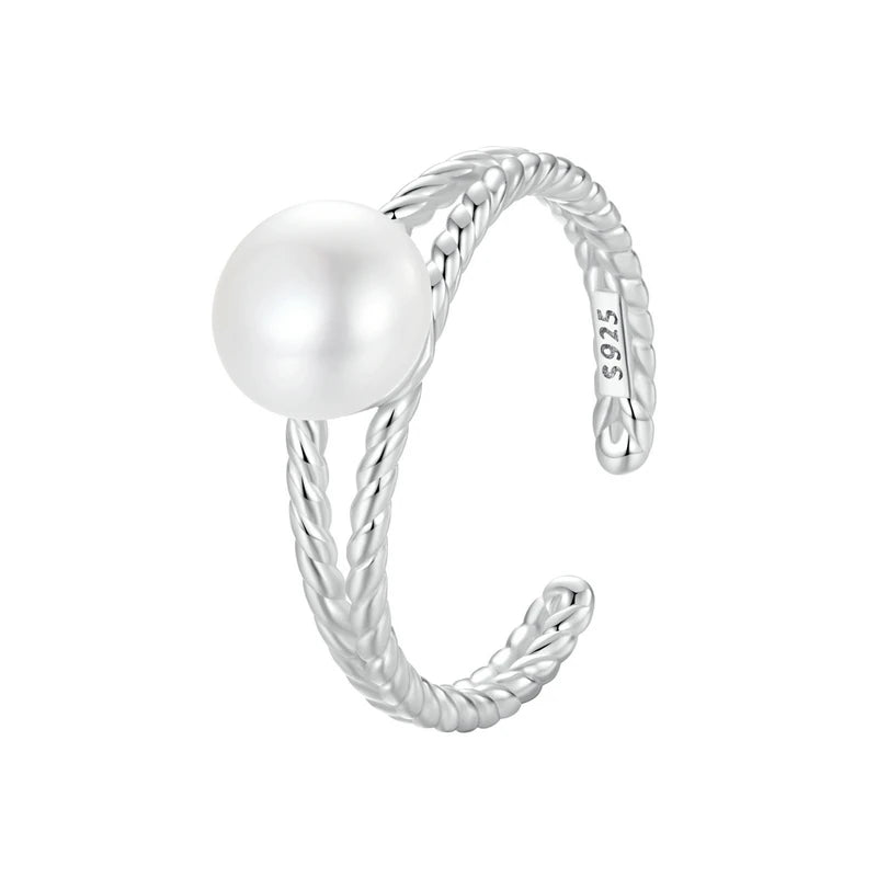 Loja KIONI - Anel Carmen em Prata e Pérola Natural de Água Doce