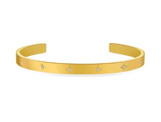 Loja KIONI - Bracelete Stecy Aço Inoxidável Banhado a Ouro