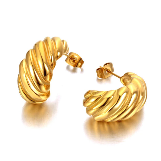 Brinco Feminino Dourado – Brinco Justine KIONI 