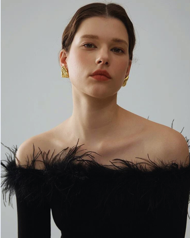 Brinco Feminino Dourado – Brinco Scarlett KIONI 