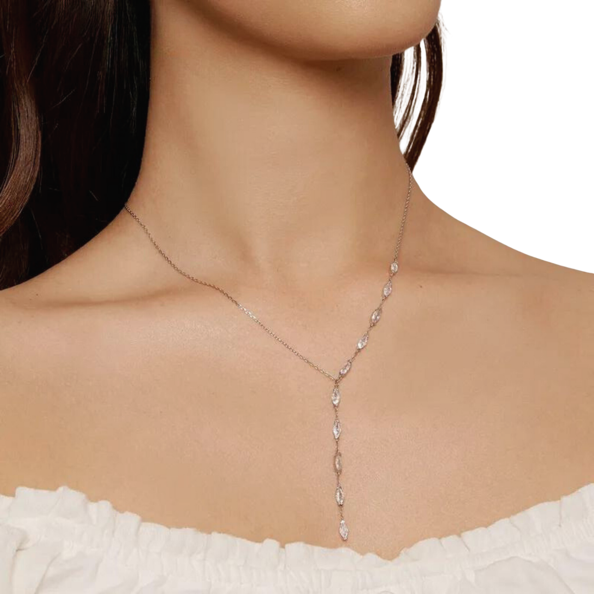 Loja KIONI - Colar Marjorie - Em Prata e Zircônias
