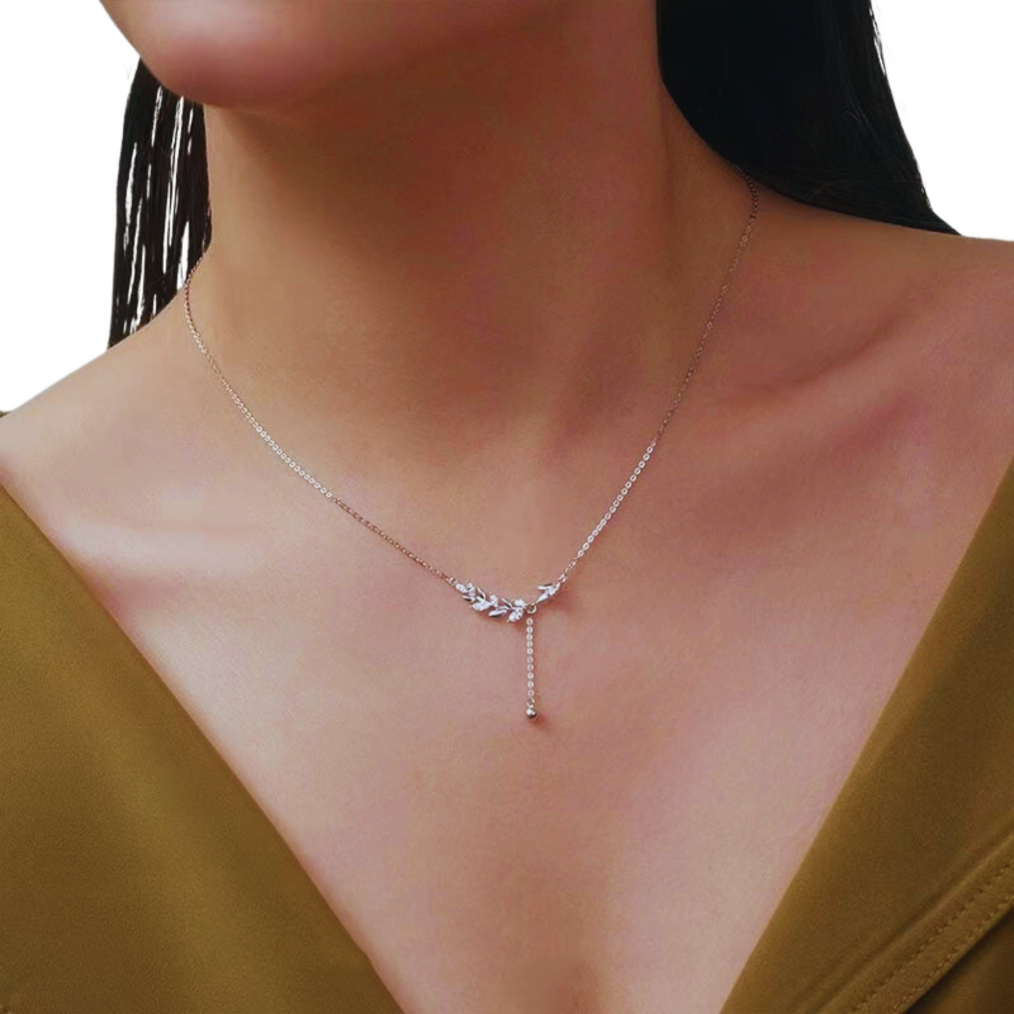 Loja KIONI - Colar Raquel - Em Prata e Zircônias