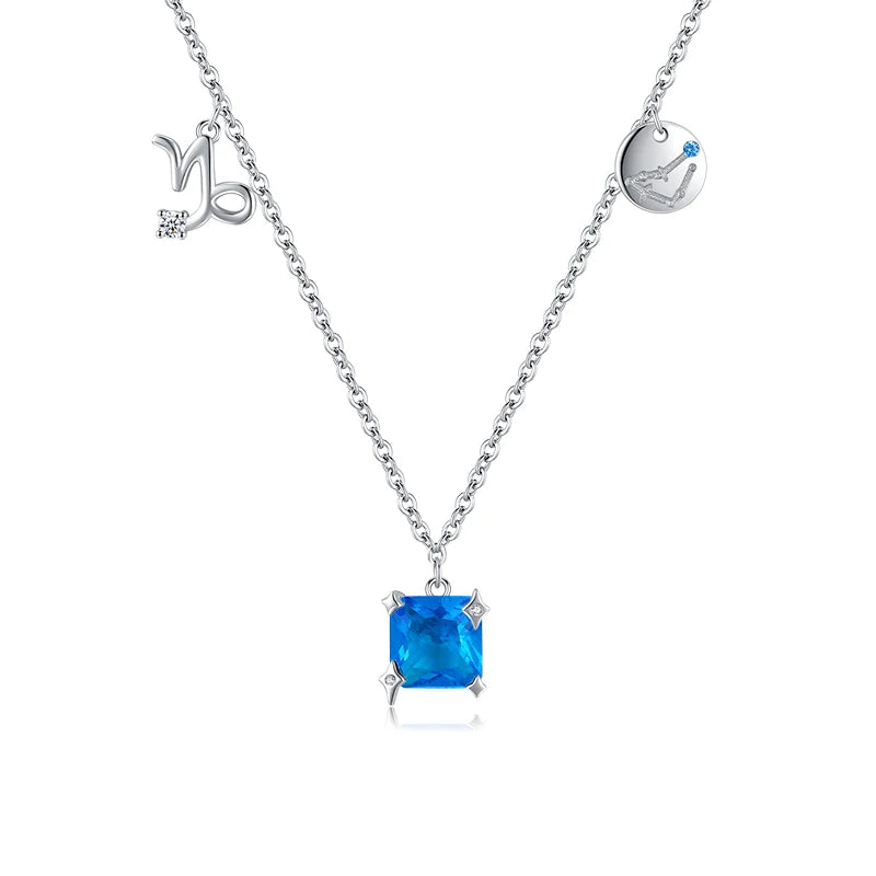 Loja KIONI - Colar Zodiac Capricórnio - Prata e Zircônia