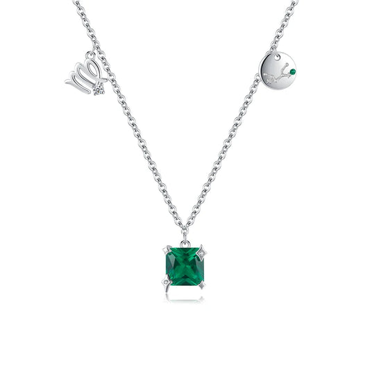 Loja KIONI - Colar Zodiac Virgem - Prata e Zircônia