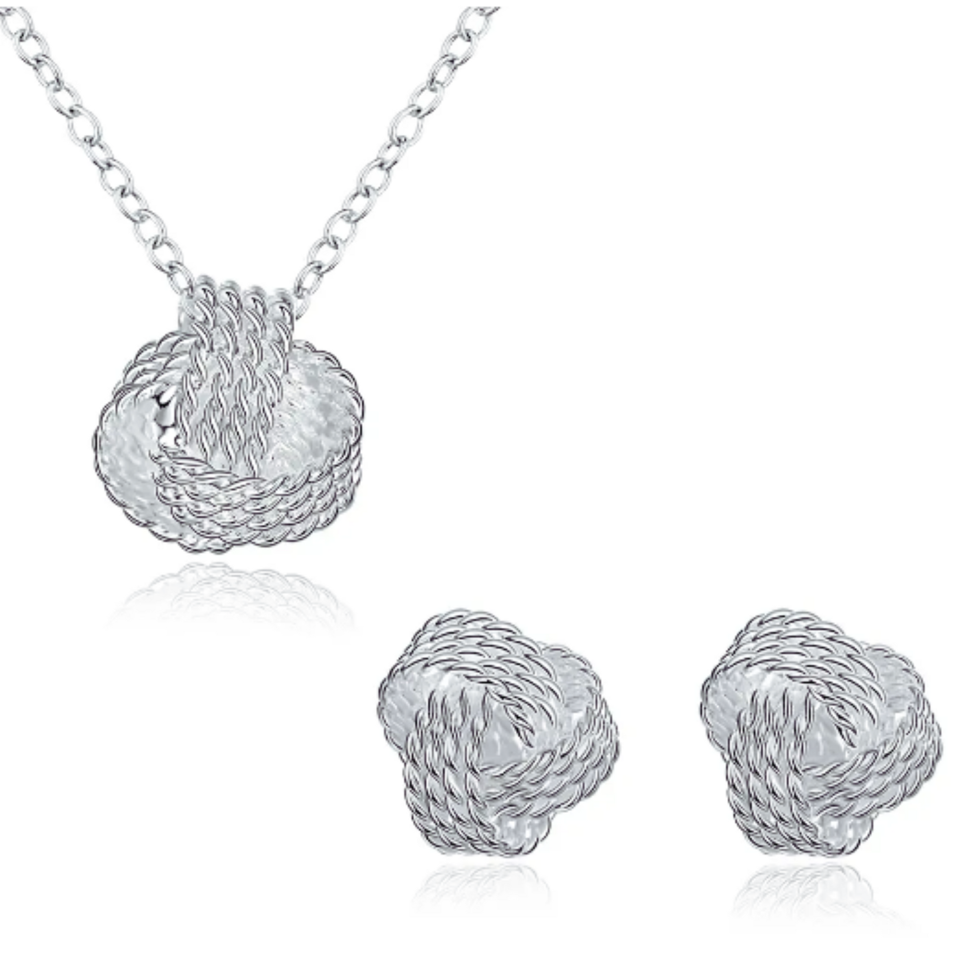 Loja KIONI - Conjunto Francine - Nó em Prata