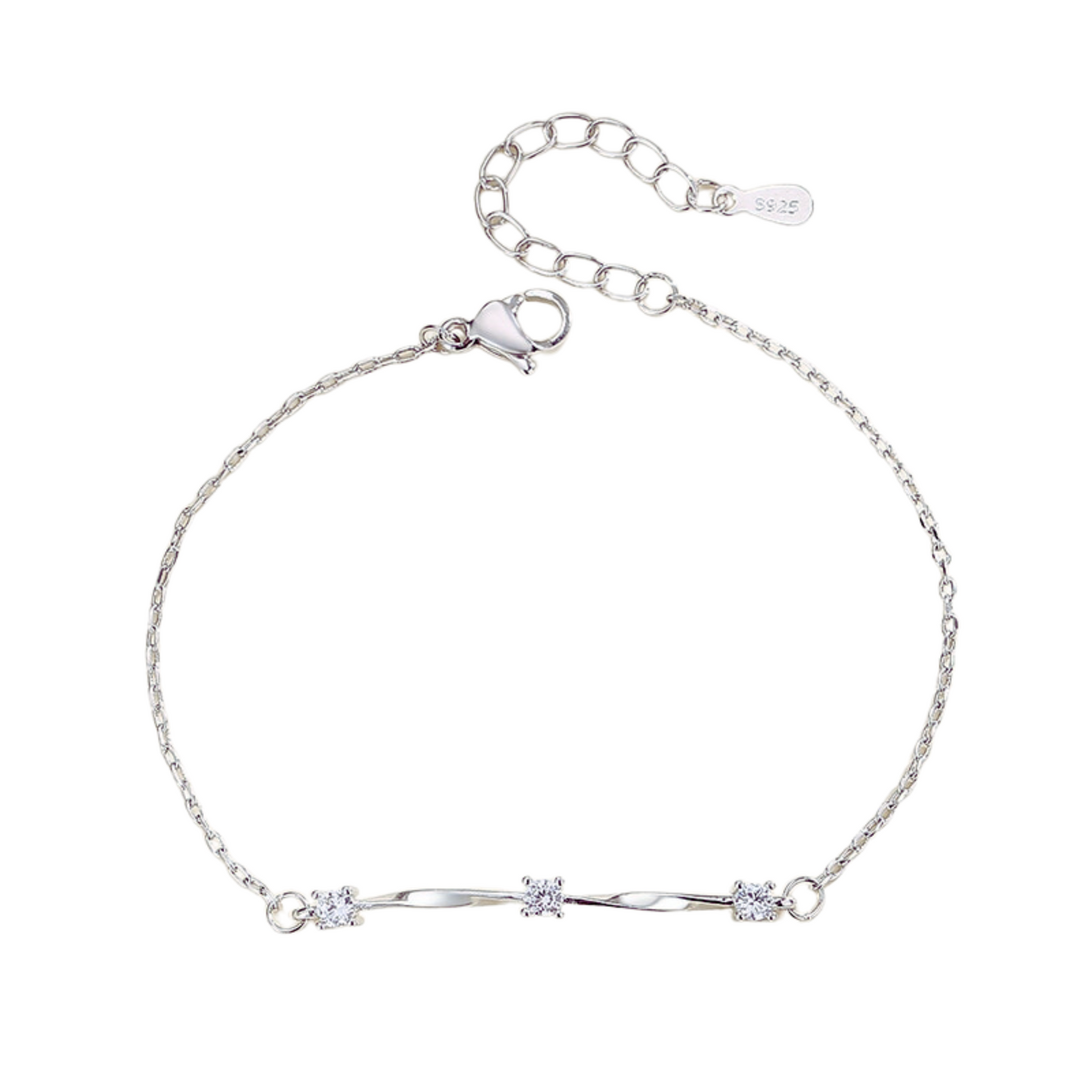 Loja KIONI - Pulseira Beatriz - Em Prata e Zircônias