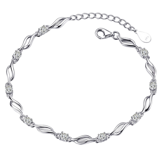 Loja KIONI - Pulseira Eleonor - Em Prata e Zircônias