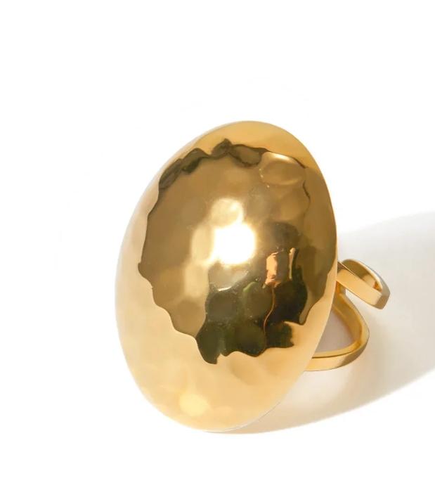 Anel Feminino Dourado – Anel Betânia KIONI