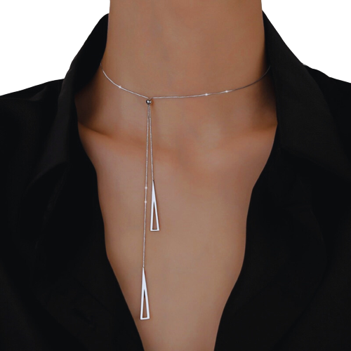 Loja KIONI - Colar Desireé - Gravatinha em Prata