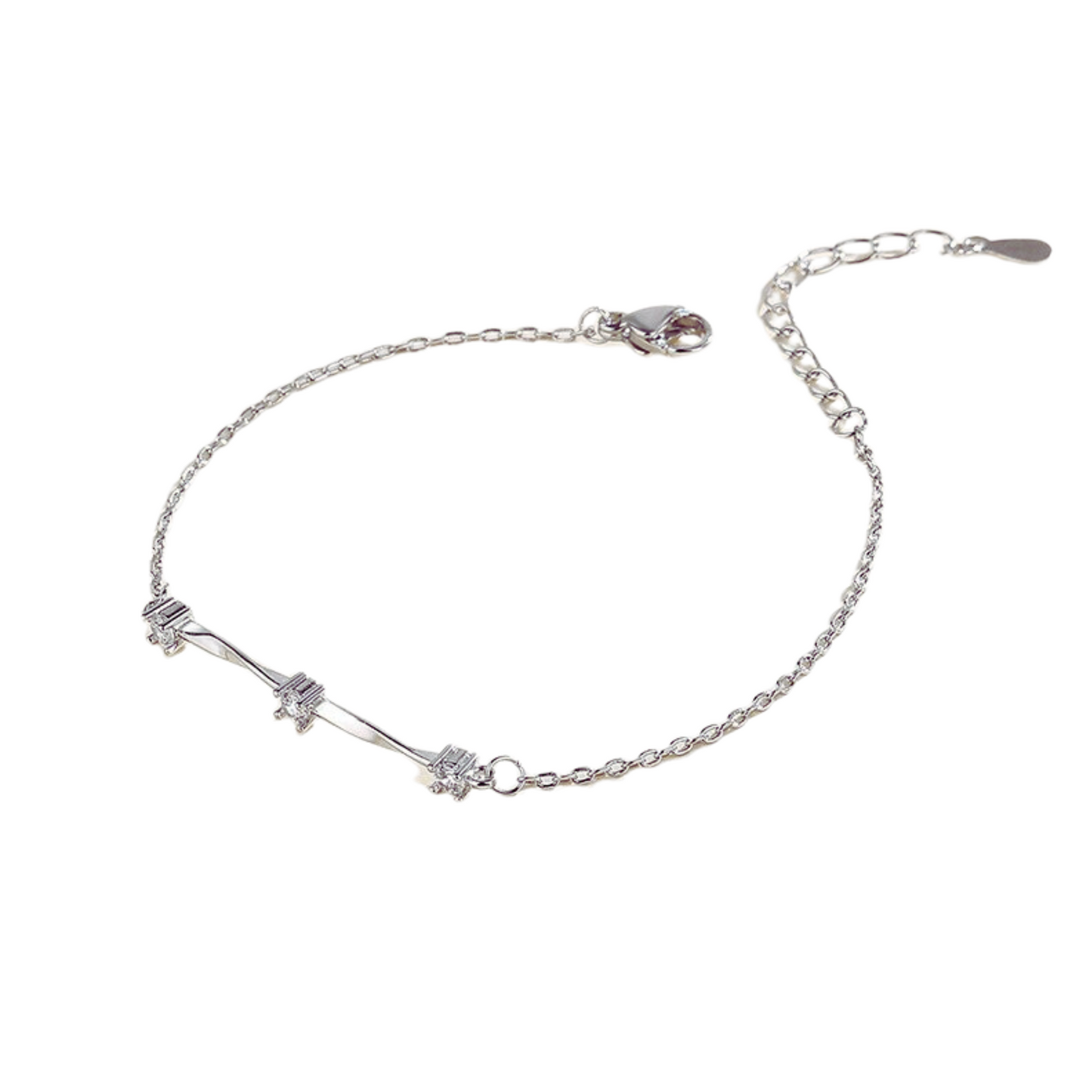 Loja KIONI - Pulseira Beatriz - Em Prata e Zircônias