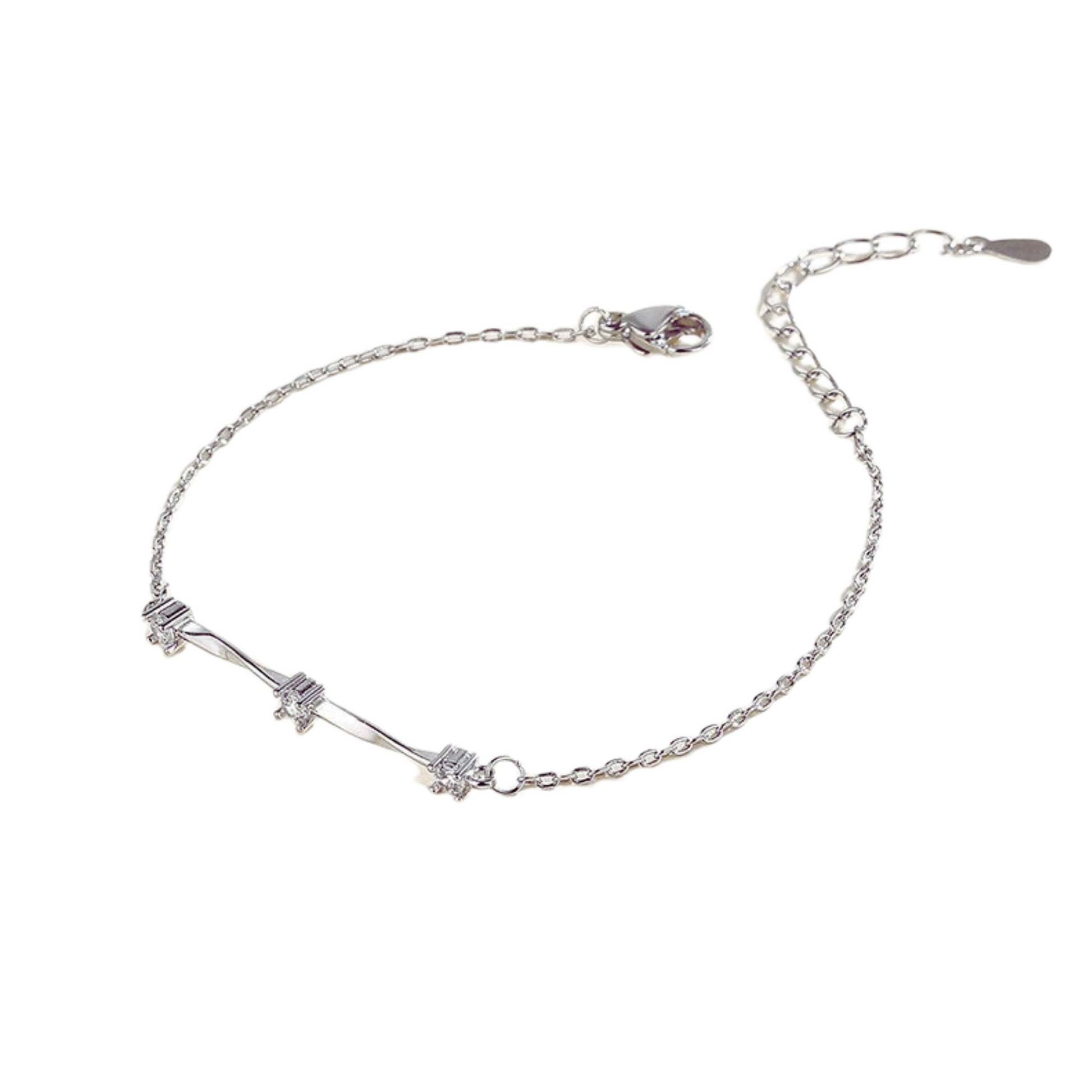 Loja KIONI - Pulseira Beatriz - Em Prata e Zircônias